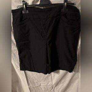 Hilary Radley Black Bermuda Shorts Casual Style